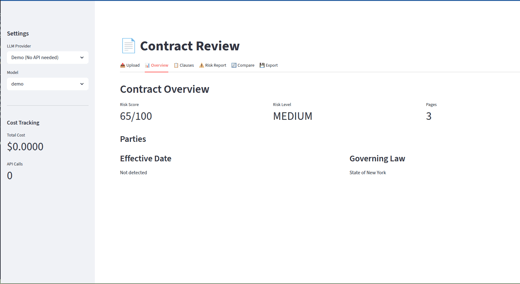 Contract Review - Overview
